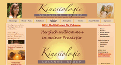 Desktop Screenshot of kinesiologie-susannekloep.de