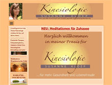 Tablet Screenshot of kinesiologie-susannekloep.de